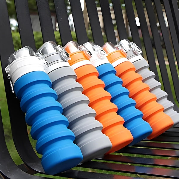 Set of colorful silicone lighters on a bench