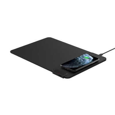 Phone charging on the mouse pad