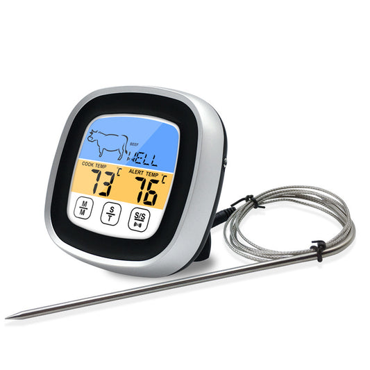 Precision Kitchen & BBQ Thermometer – Touch to Perfect Results