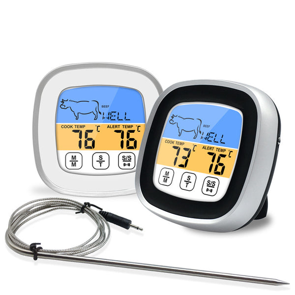 Precision Kitchen & BBQ Thermometer – Touch to Perfect Results