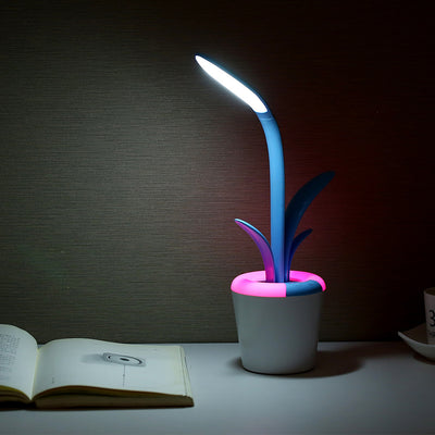 LED Lamp in Workspace Setting