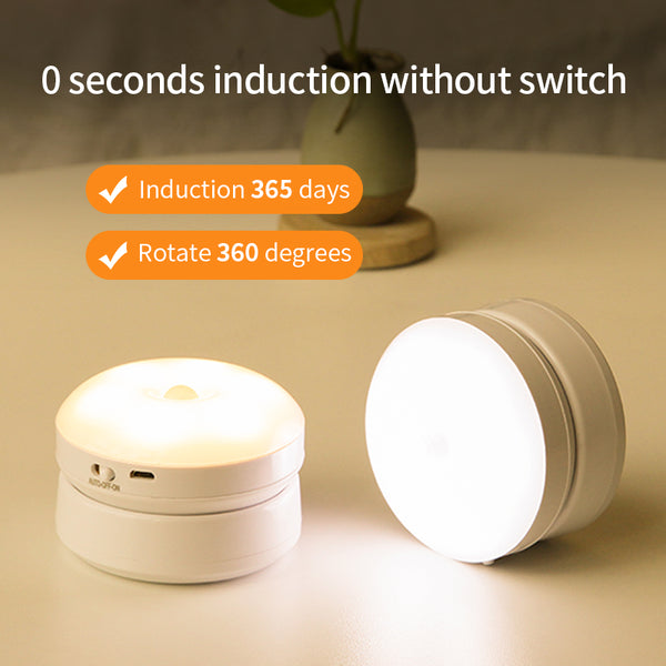 Rotating Motion Sensor Night Light – Hands-Free Safety for Hallways, Closets & Stairs
