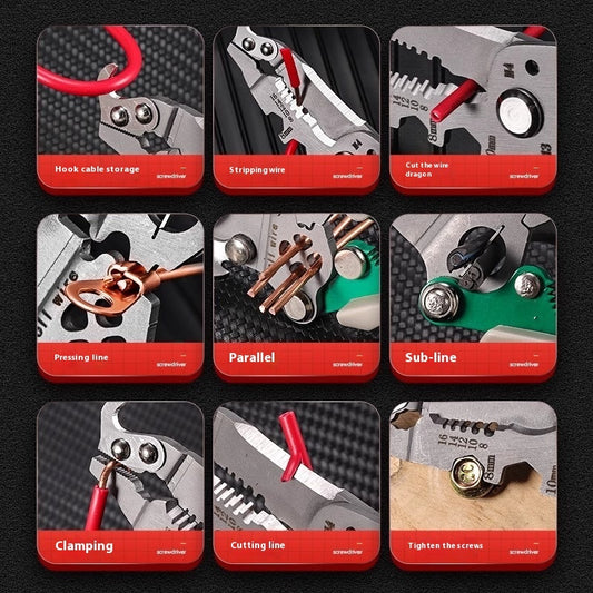 Compact 18-in-1 Wire Stripper Pliers – Tackle Repairs with Confidence & Ease