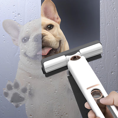 Mini mop cleaning glass surfaces