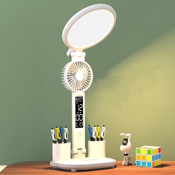 3-in-1 LED Clock Table Lamp